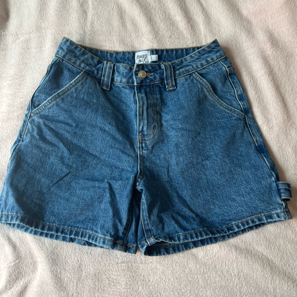 Princess Polly Medium Blue Denim Jean Shorts